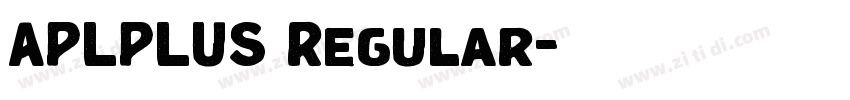 APLPLUS Regular字体转换 APLPLUS Regular字体转换
